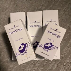 Young Living Seedlings Baby Oil, Lotion, Linen Spray, NWT Lot